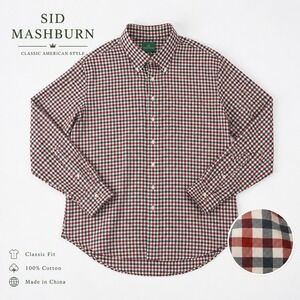 Sid Mashburn Button Down Shirt Mens XL Red Gingham Plaid Cotton Preppy Handmade